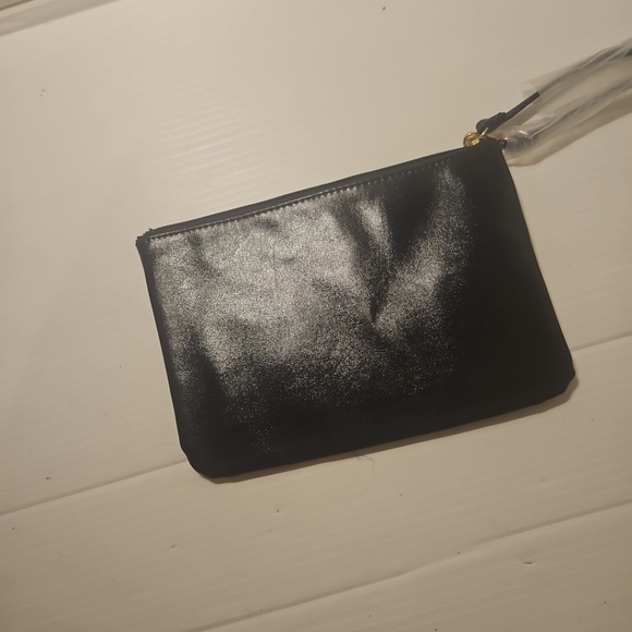 Victoria's Secret Black Clutch wristlet bag with sequins - Picture 3 of 6